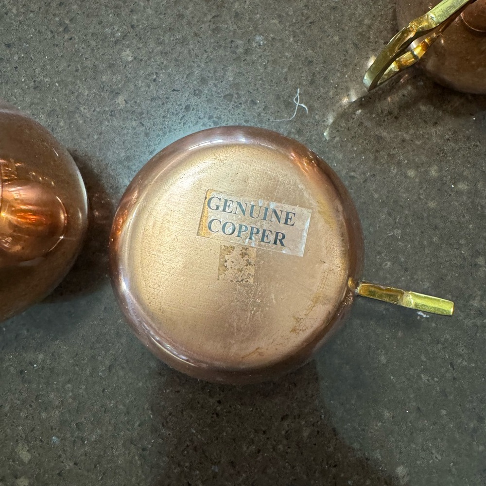 Copper mule mugs- set of 4 - Picture 2 of 2